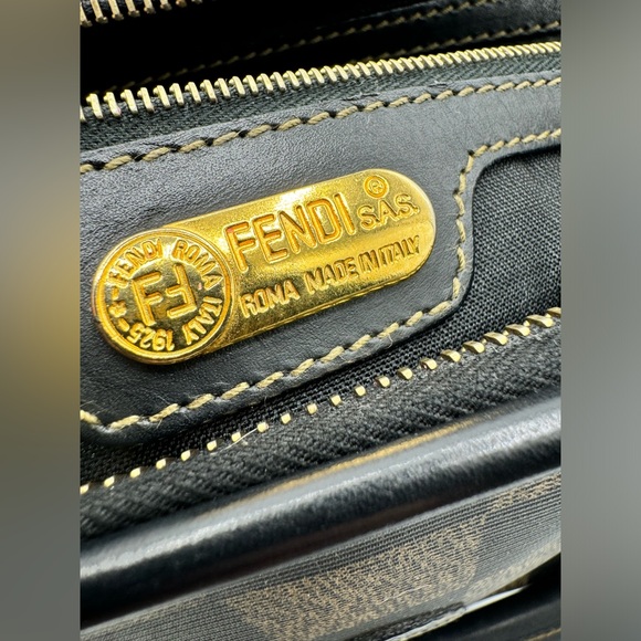 Fendi Pequin Boston PVC Handbag - Picture 6 of 16